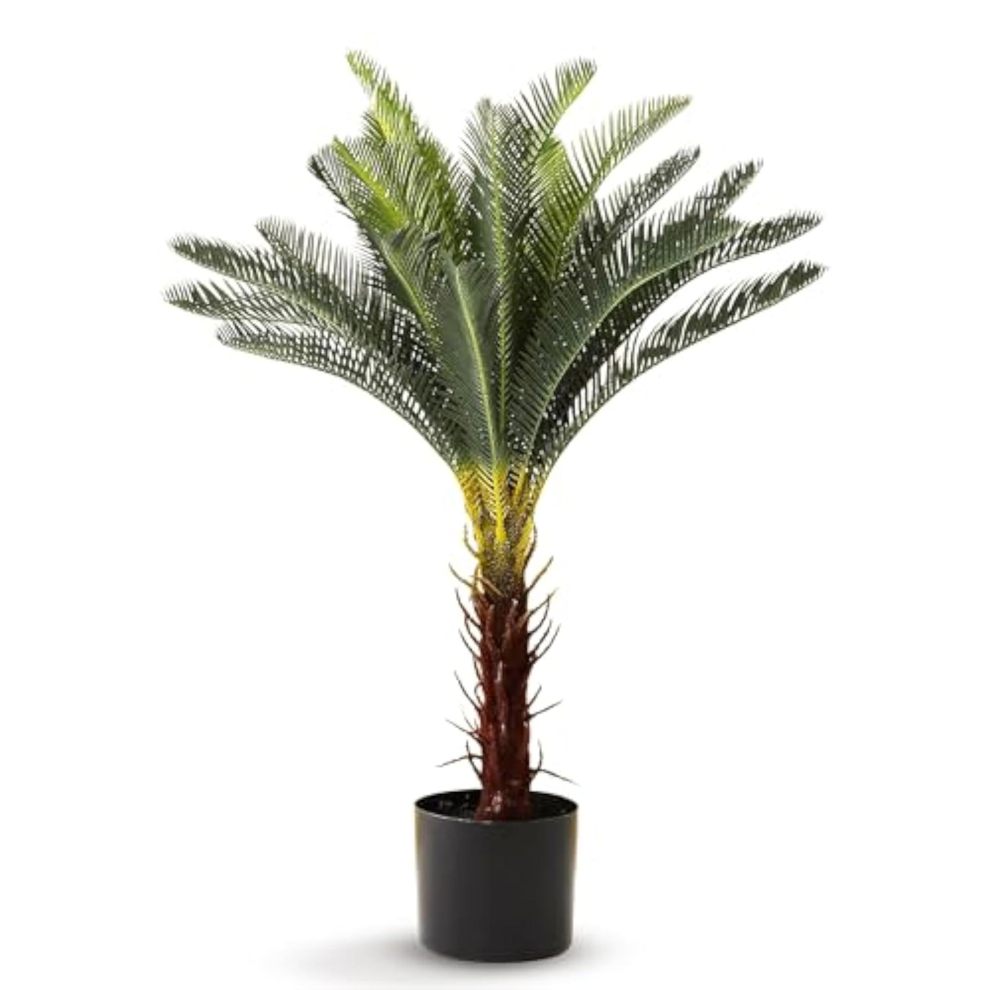 Artificial Plants with Pot, 80cm Tall Green Sago Cycas